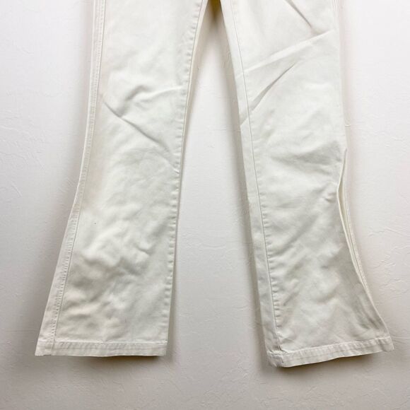 7 For All Mankind High-Rise Dojo Wide Leg Pant - Ivory - Picture 4 of 8